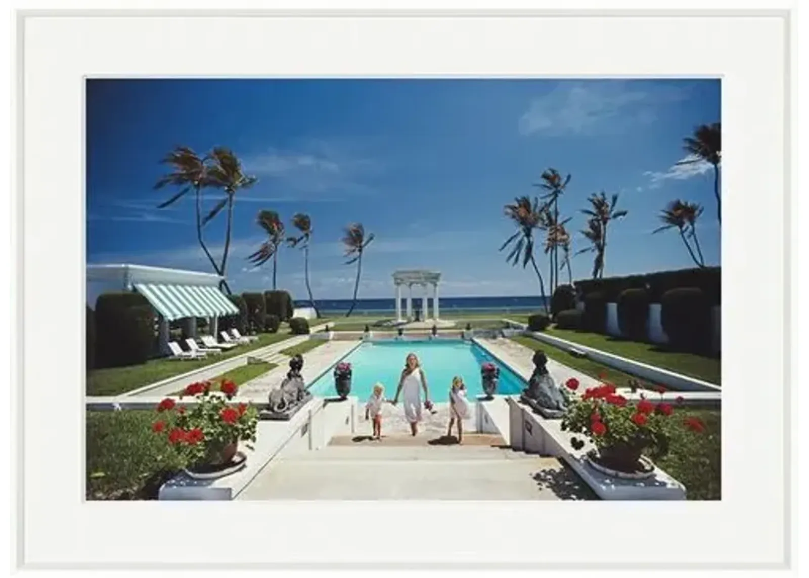 Slim Aarons - Neo-Classical Pool - White