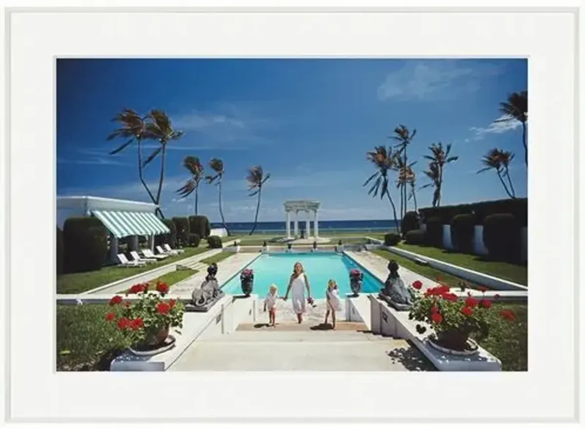 Slim Aarons - Neo-Classical Pool - White