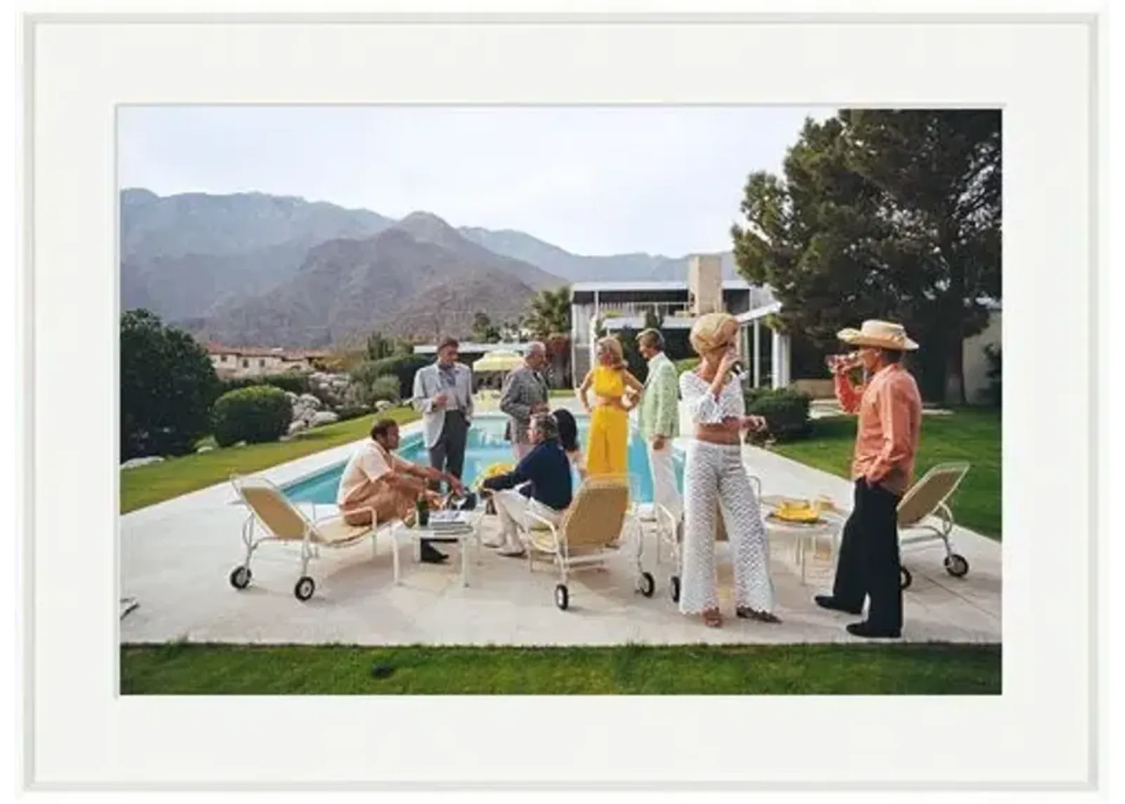 Slim Aarons - Desert House Party 1970 - White