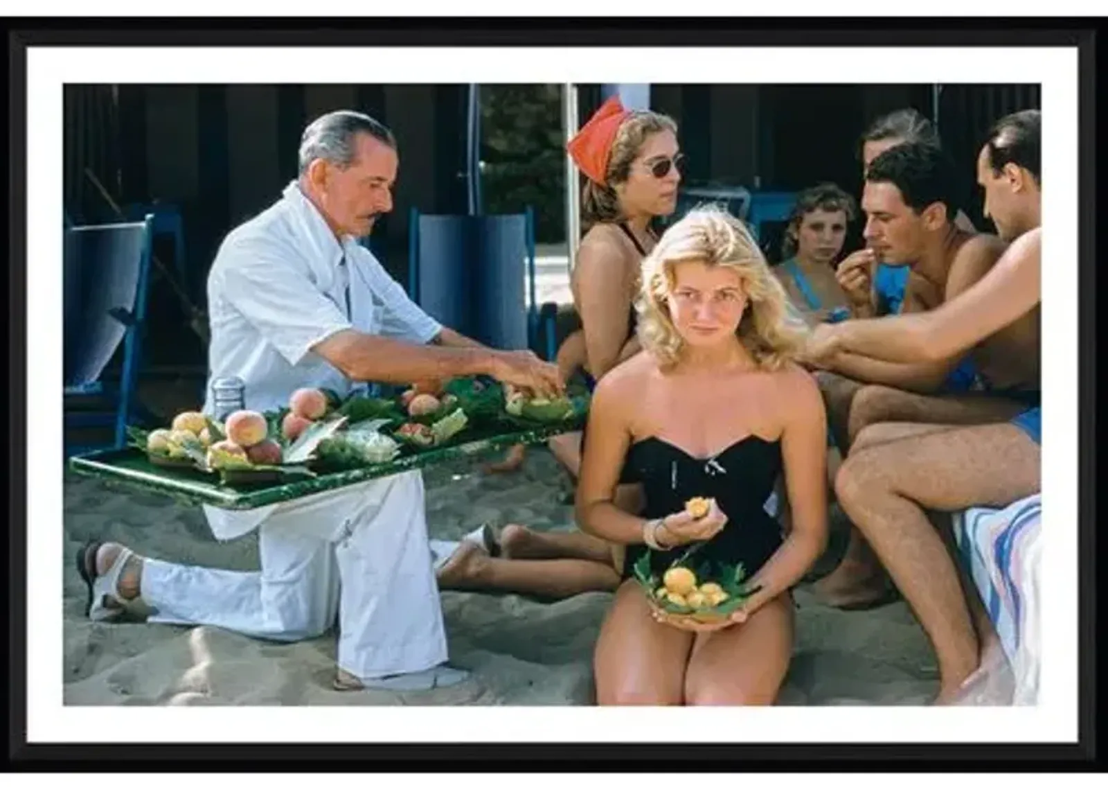 Slim Aarons - The Lido in Venice - Black