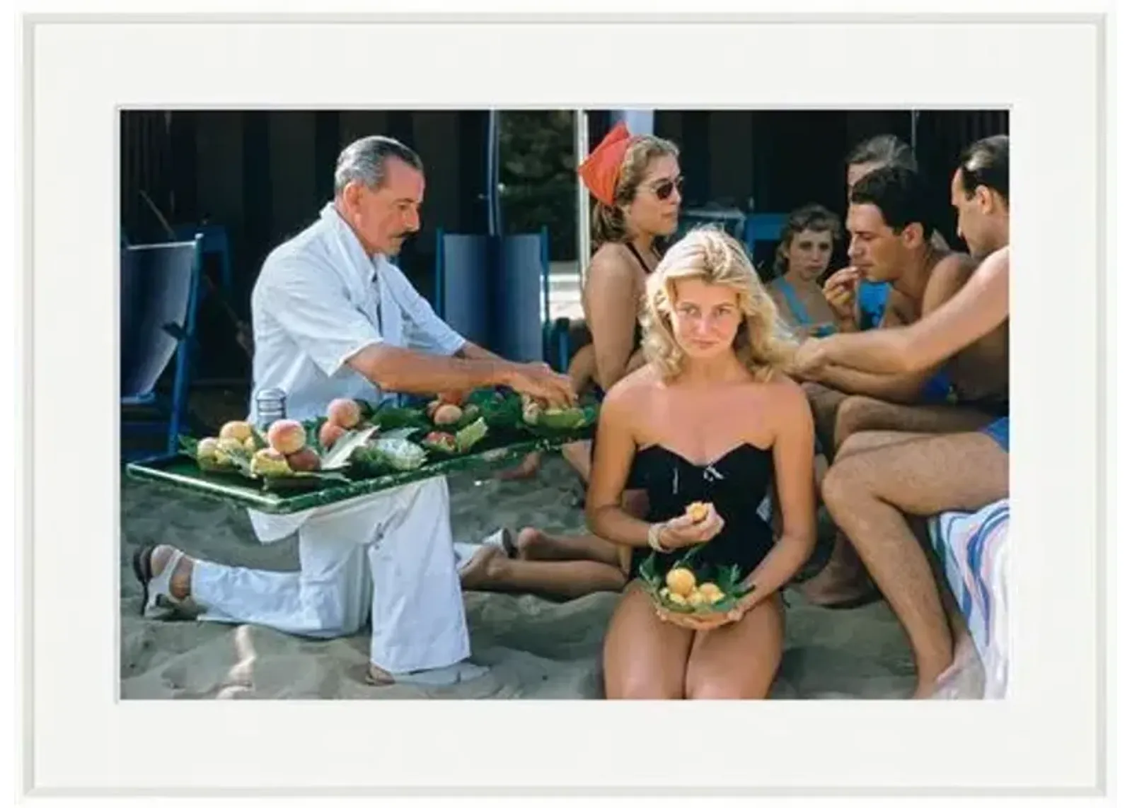 Slim Aarons - The Lido in Venice - White