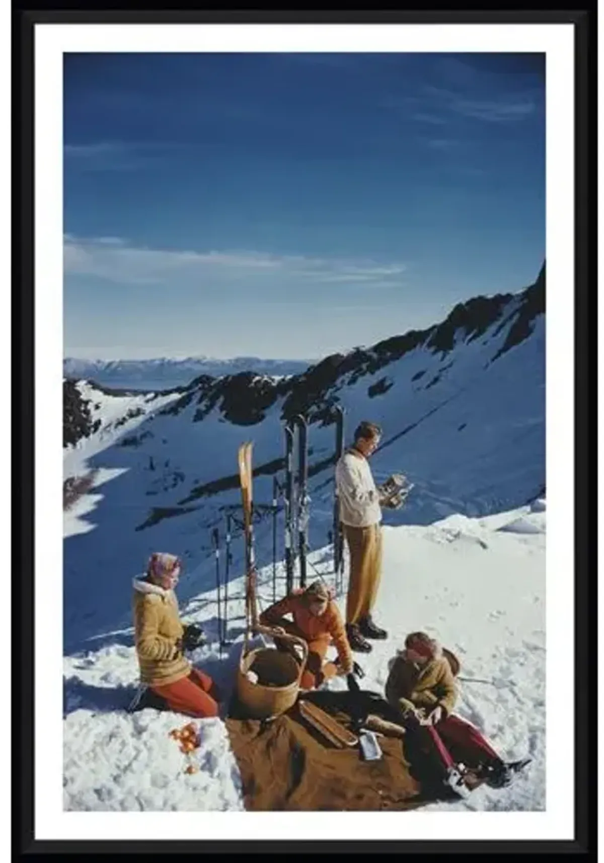 Slim Aarons - Squaw Valley Picnic - Black