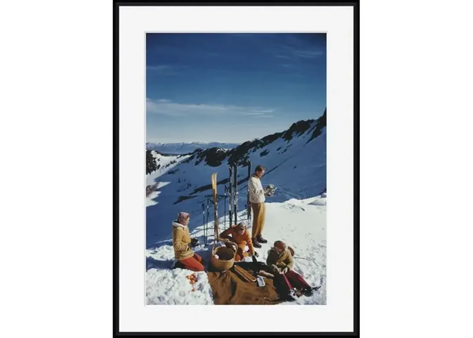 Slim Aarons - Squaw Valley Picnic - Black