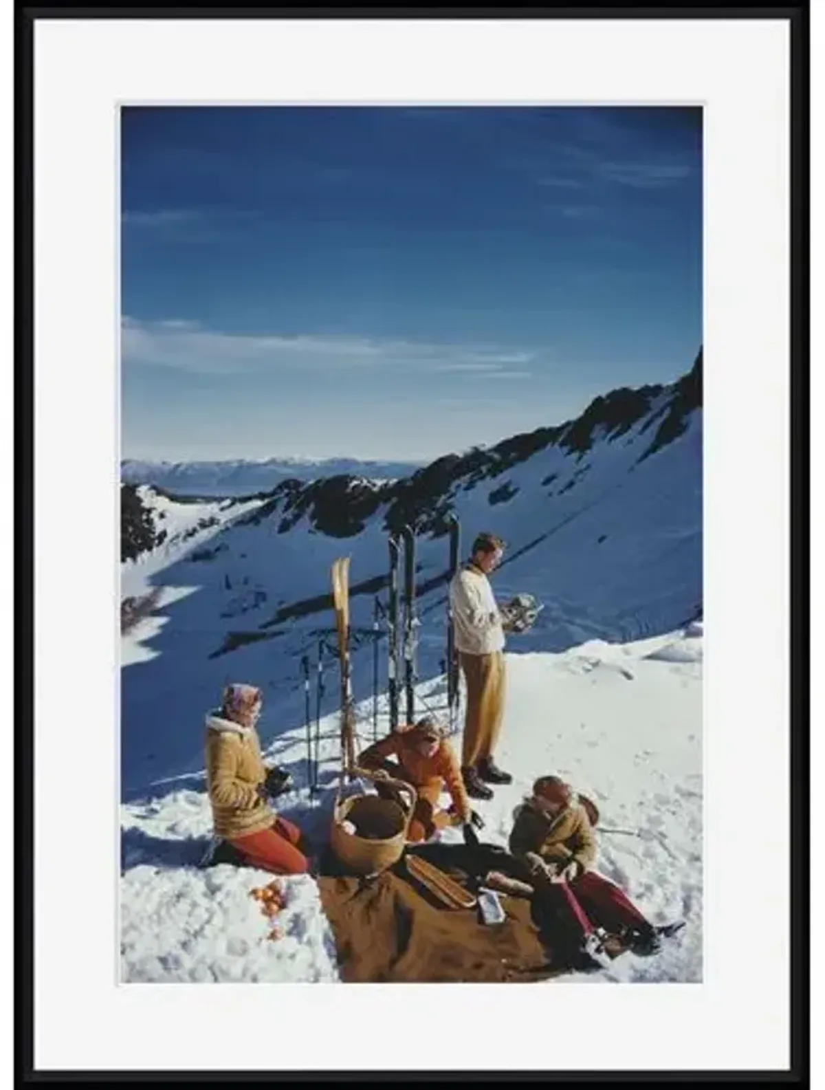 Slim Aarons - Squaw Valley Picnic - Black