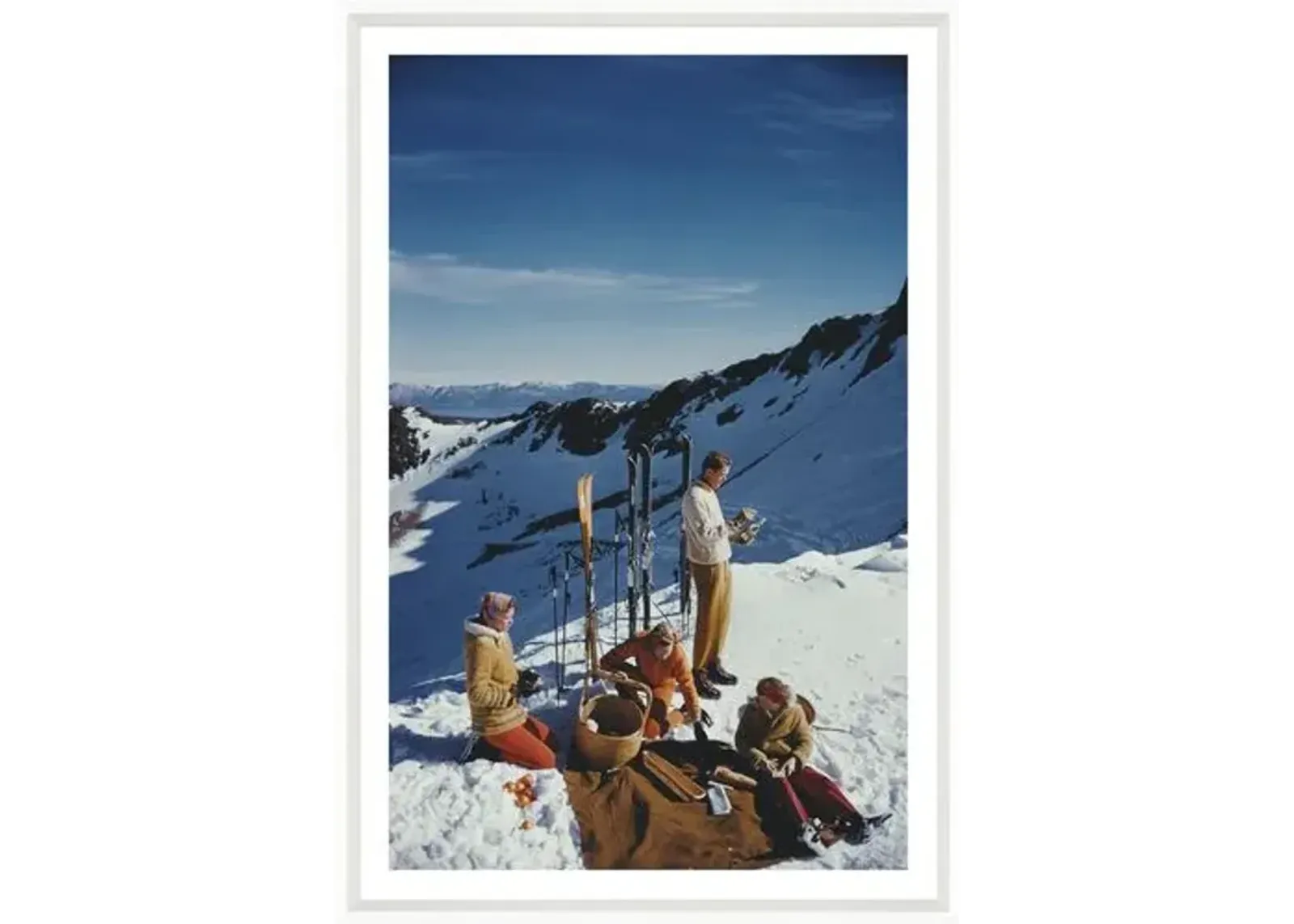 Slim Aarons - Squaw Valley Picnic - White