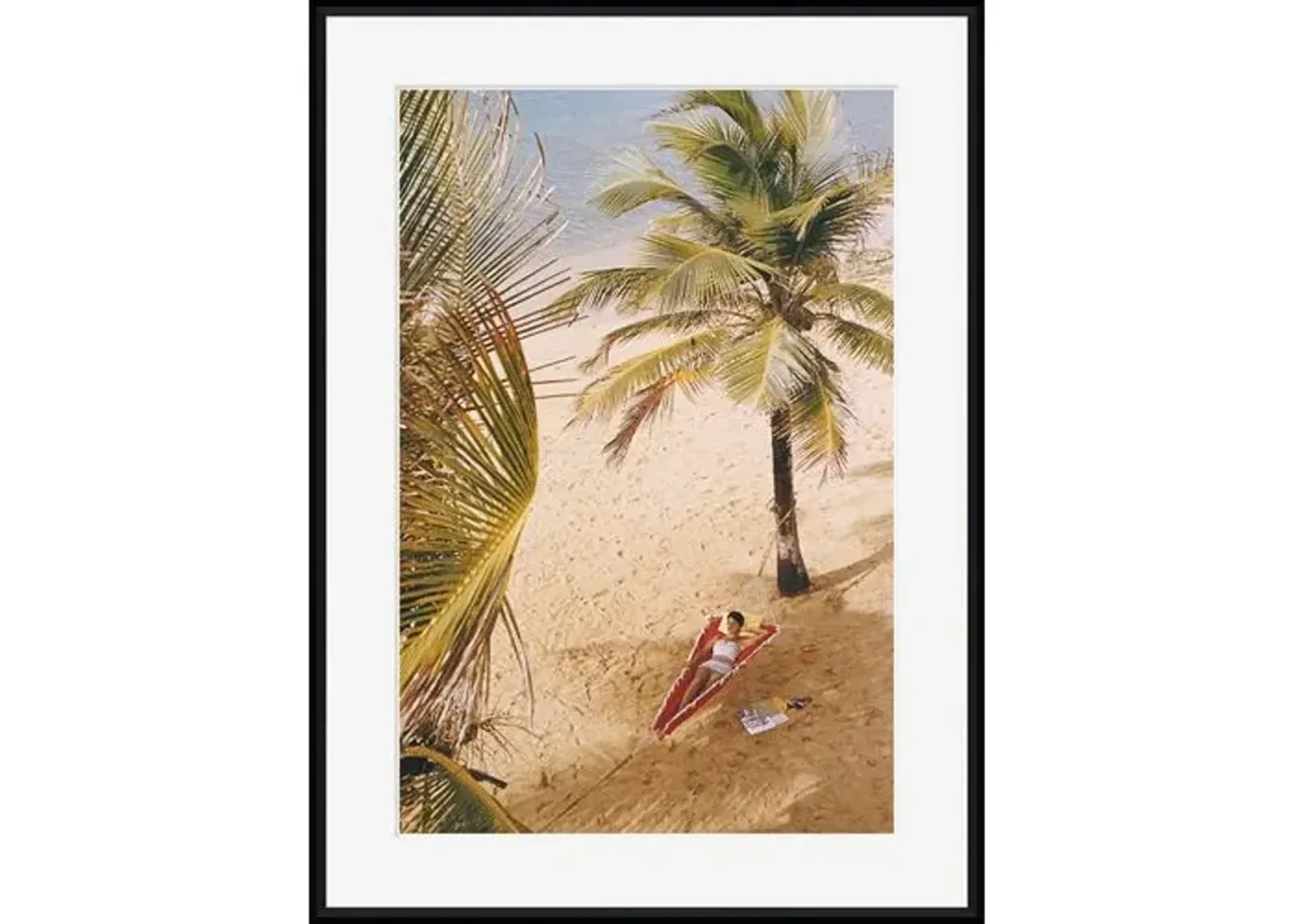 Slim Aarons - Caribe Hilton Beach - Black