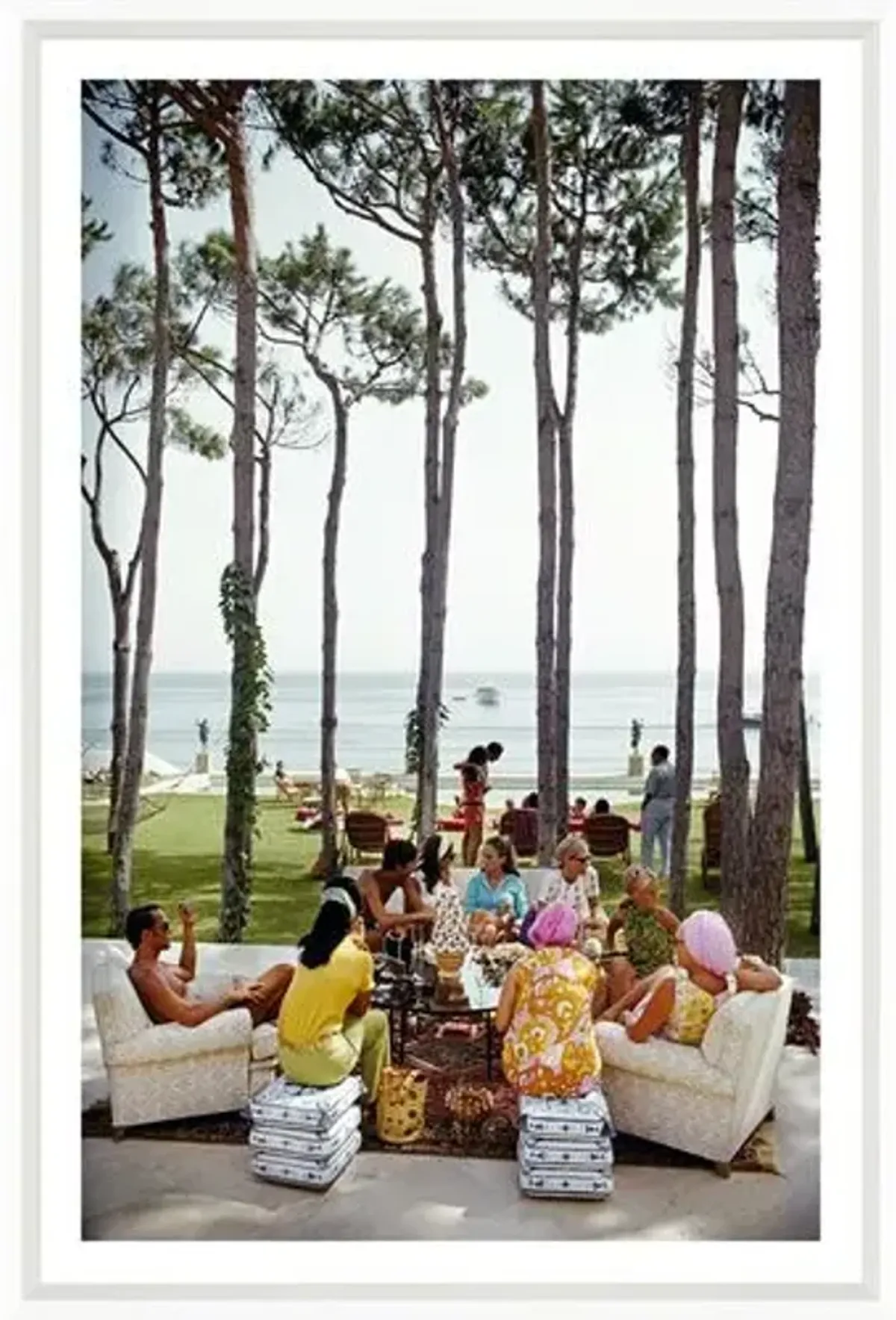 Slim Aarons - Marbella House Party - White