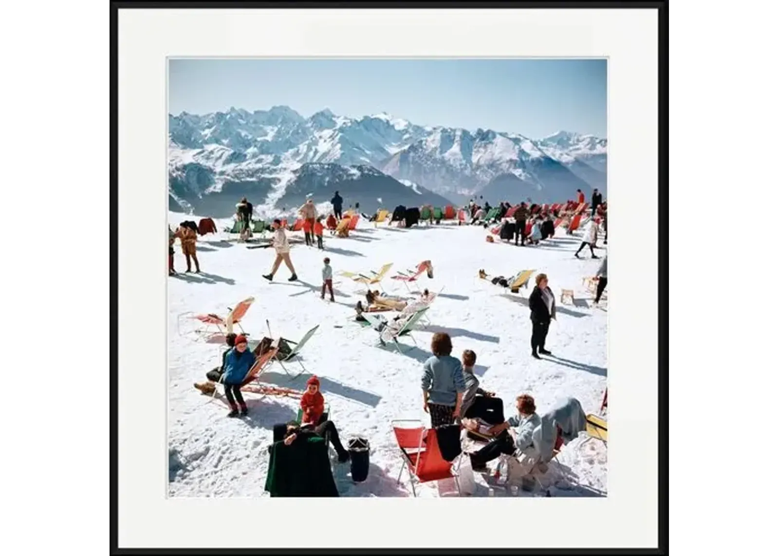 Slim Aarons - Verbier Vacation - Black