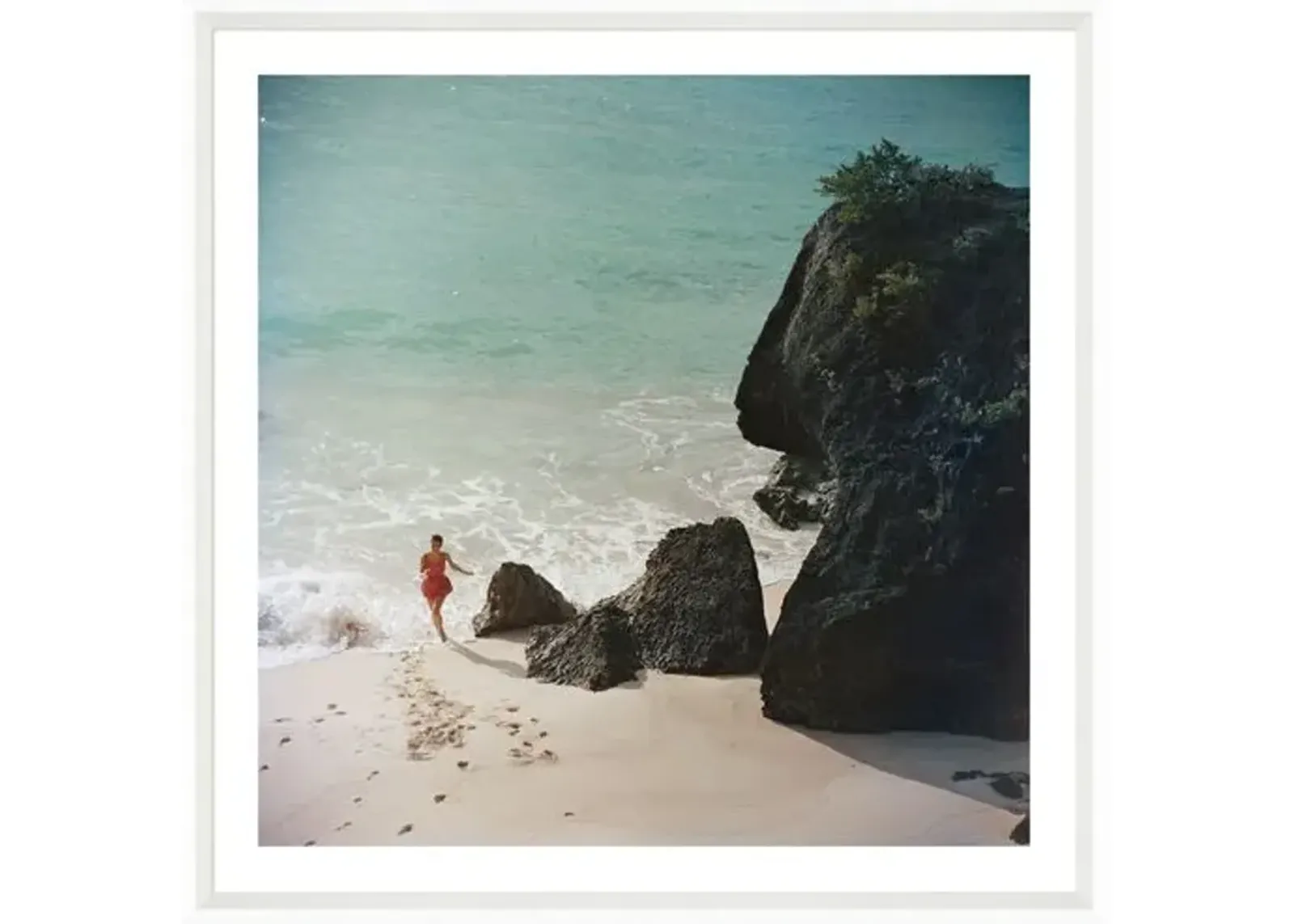 Slim Aarons - Bermuda Beach 1957 - White