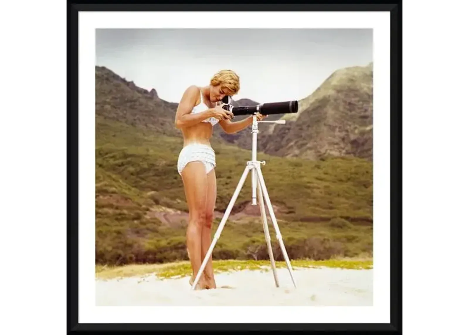 Tom Kelley - Bikini Girl and Camera 1968 - Black