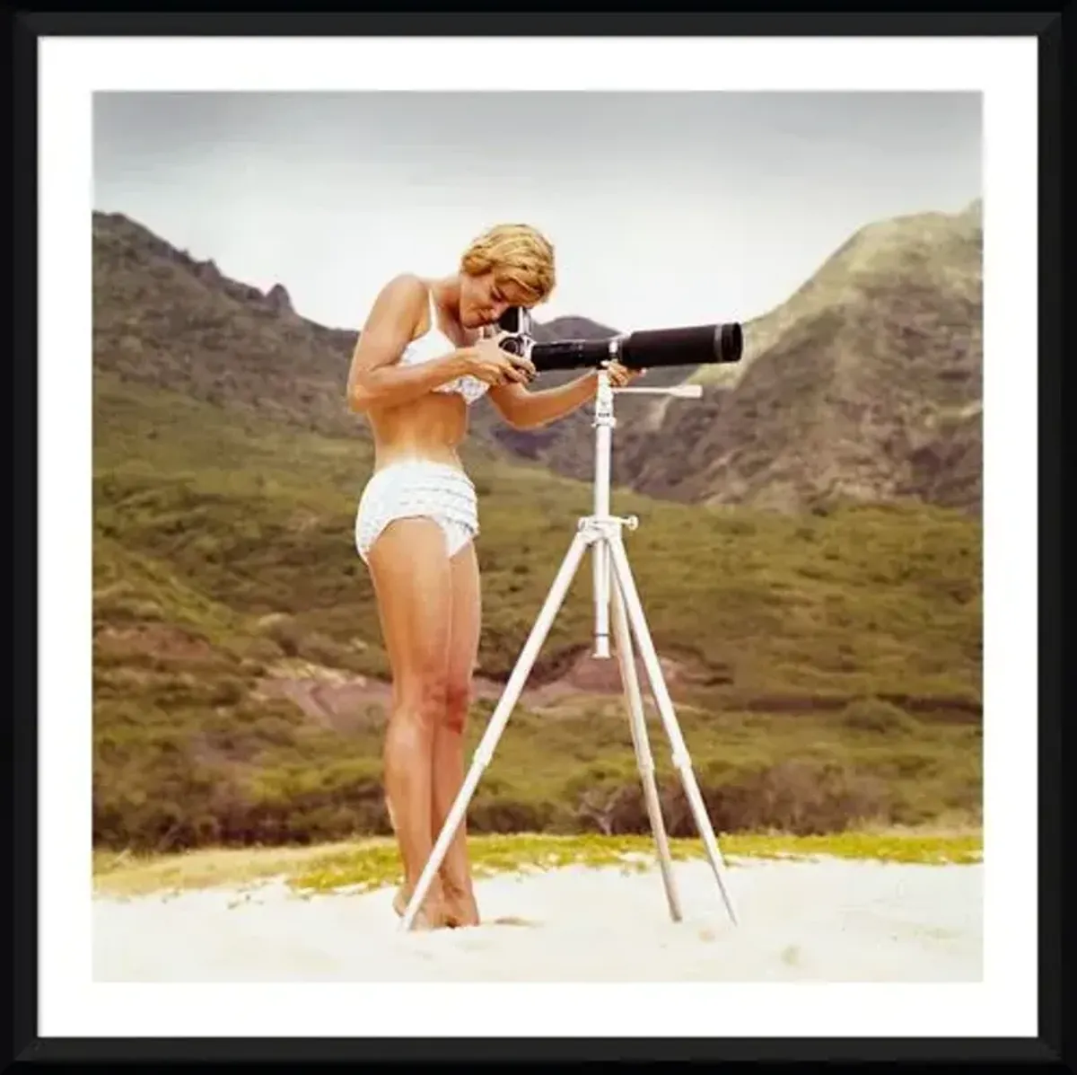 Tom Kelley - Bikini Girl and Camera 1968 - Black