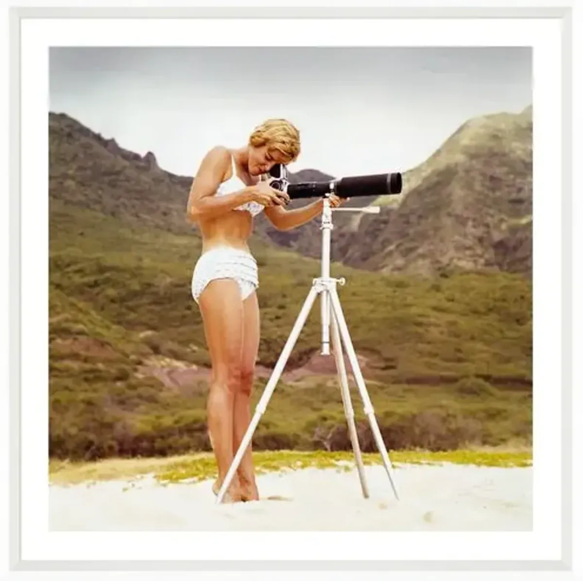 Tom Kelley - Bikini Girl and Camera 1968 - White