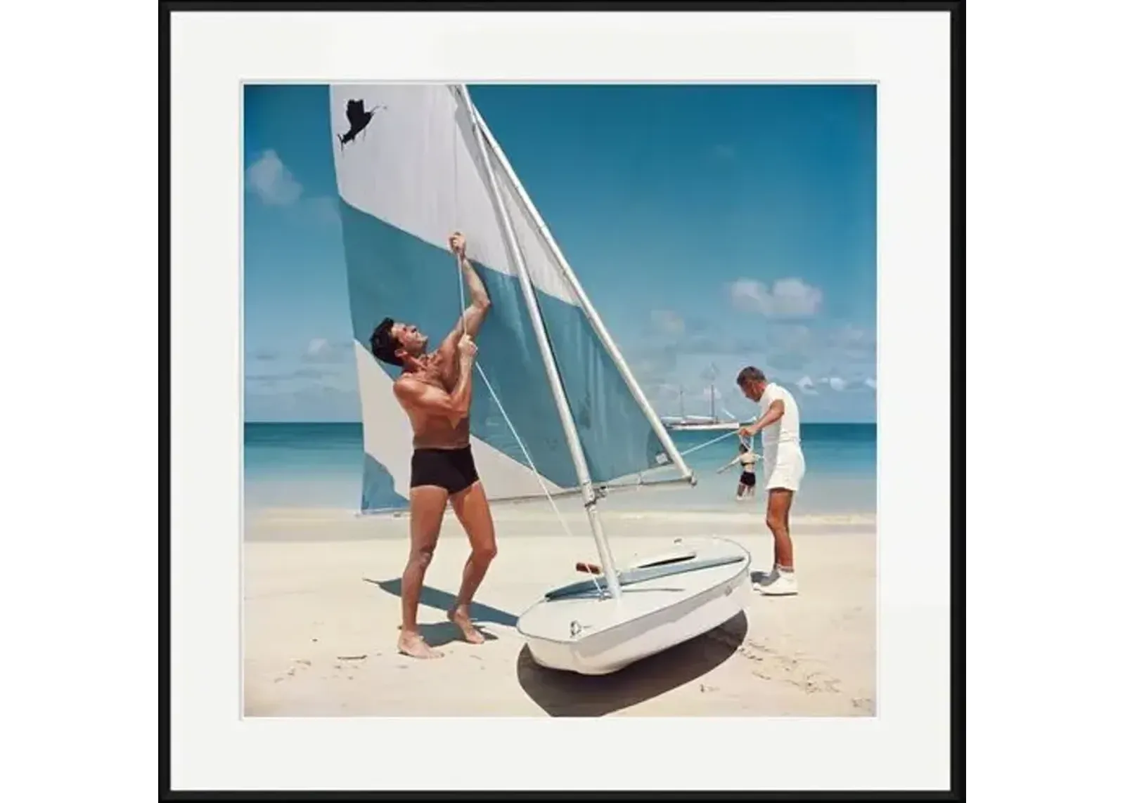 Slim Aarons - Boating in Antigua 1961 - Black