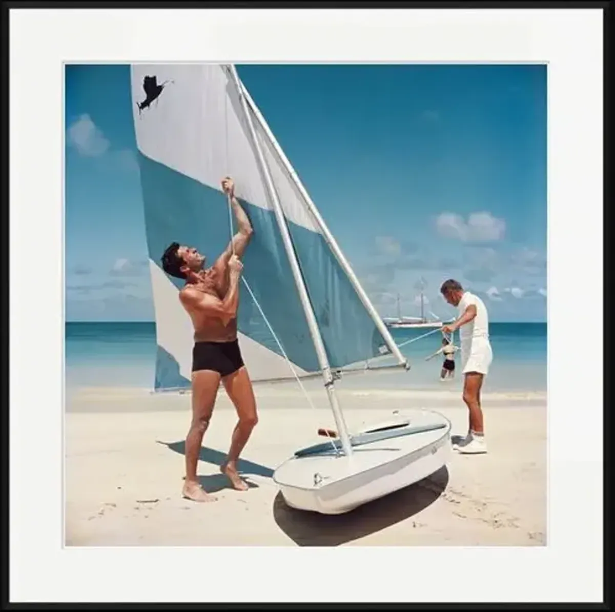 Slim Aarons - Boating in Antigua 1961 - Black