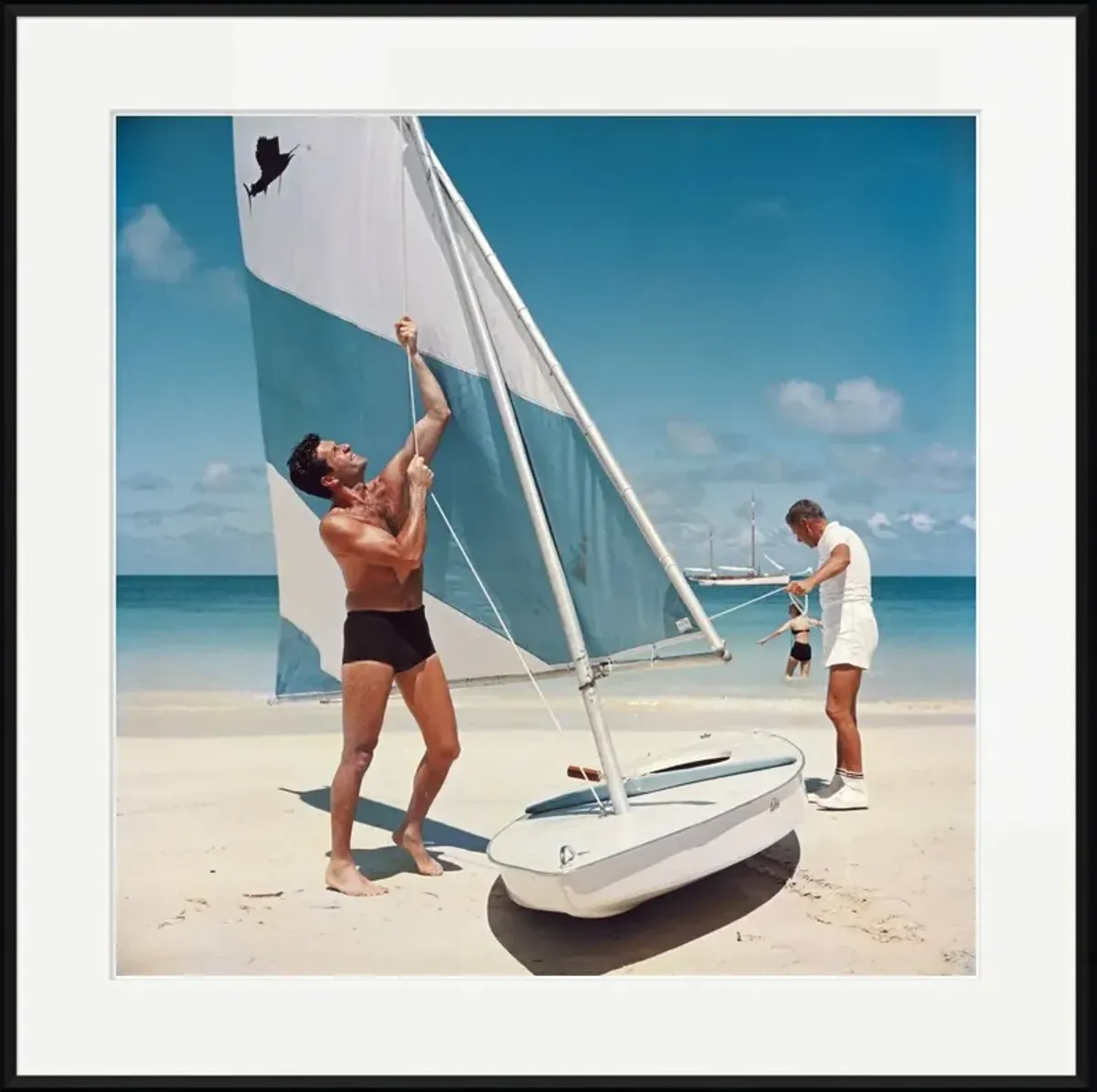 Slim Aarons, Boating in Antigua 1961