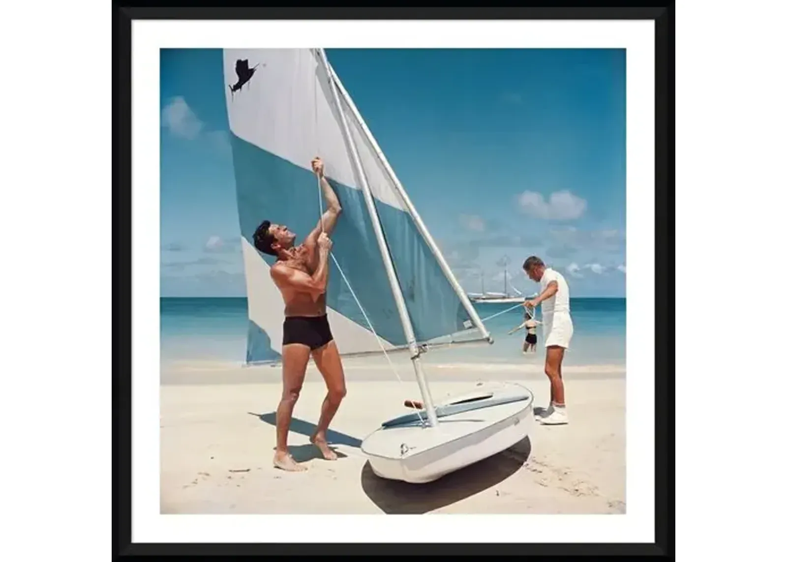 Slim Aarons - Boating in Antigua 1961 - Black