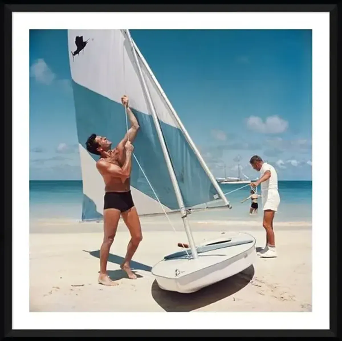 Slim Aarons - Boating in Antigua 1961 - Black