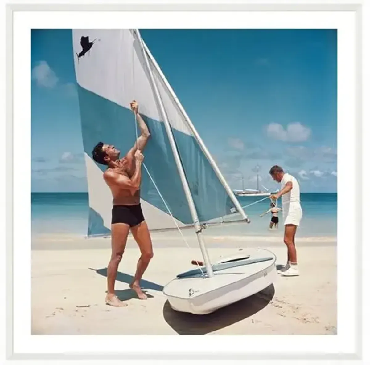 Slim Aarons - Boating in Antigua 1961 - White