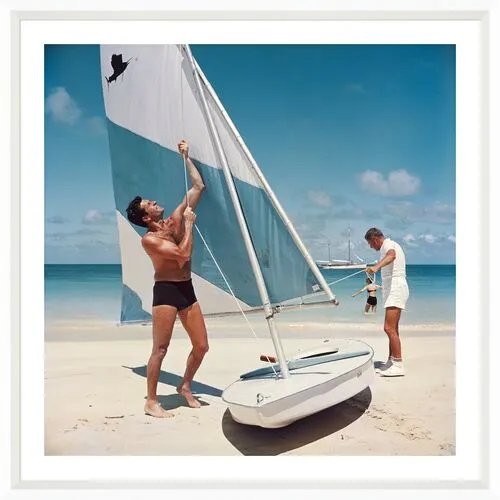 Slim Aarons - Boating in Antigua 1961 - White