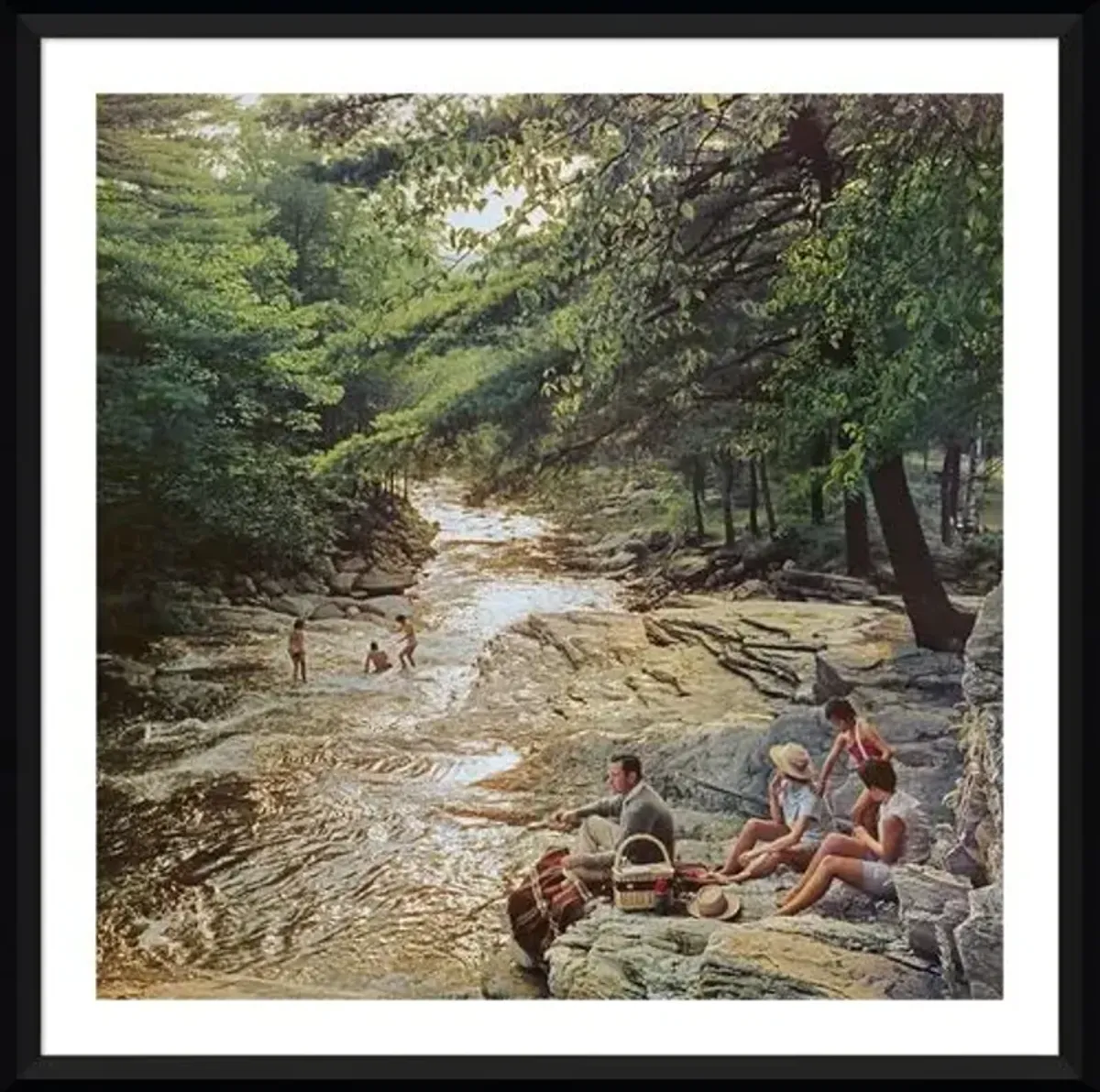 Slim Aarons - Campbell Falls Picnic - Black