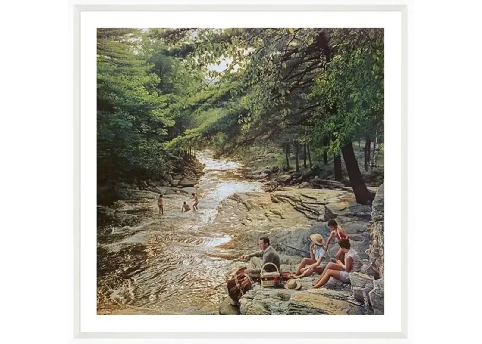 Slim Aarons - Campbell Falls Picnic - White