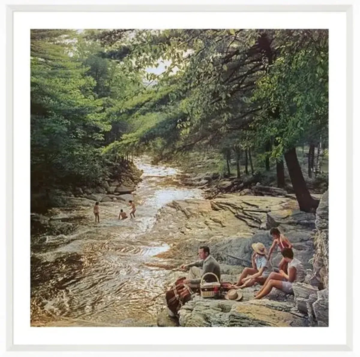 Slim Aarons - Campbell Falls Picnic - White