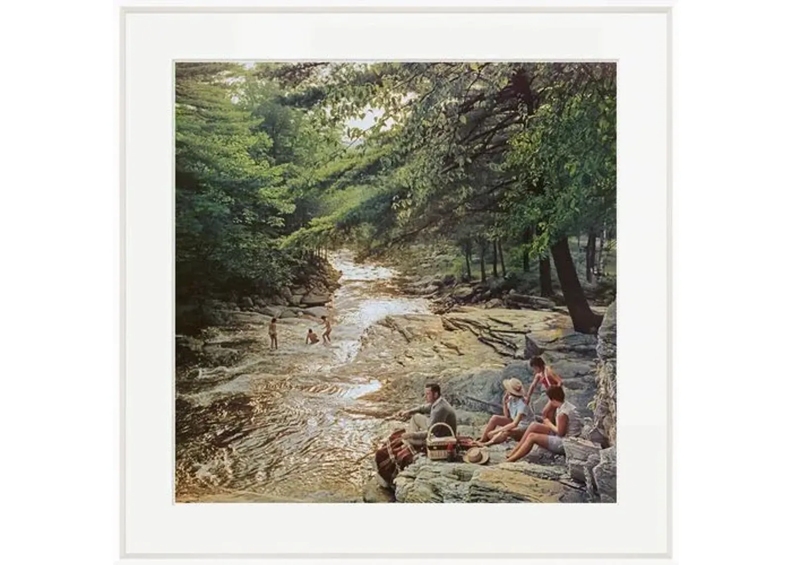 Slim Aarons - Campbell Falls Picnic - White