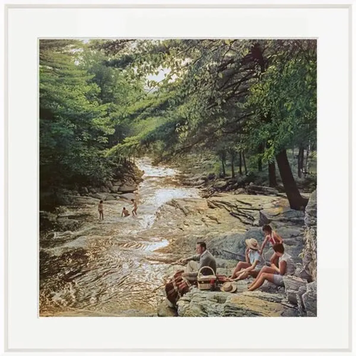 Slim Aarons - Campbell Falls Picnic - White