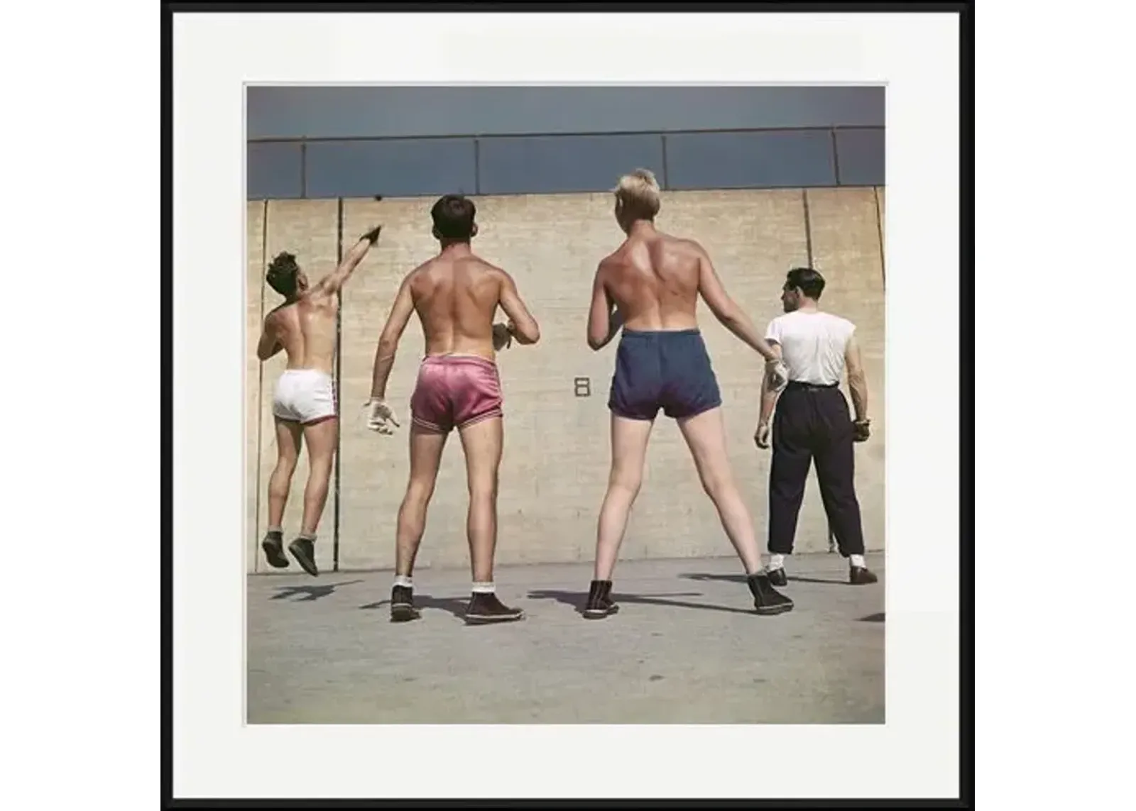 Slim Aarons - Handball in Central Park - Black