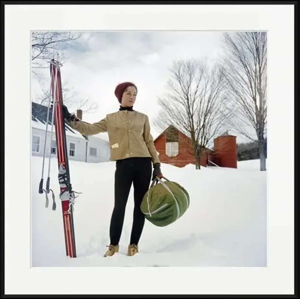 Slim Aarons - Skiing in Stowe - Black