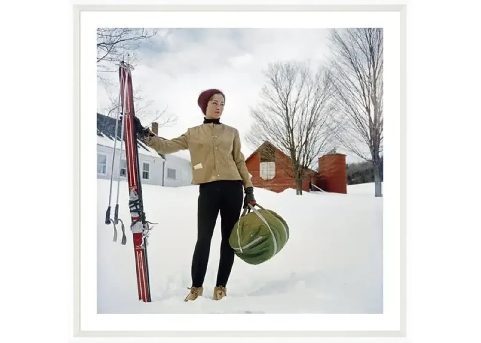 Slim Aarons - Skiing in Stowe - White