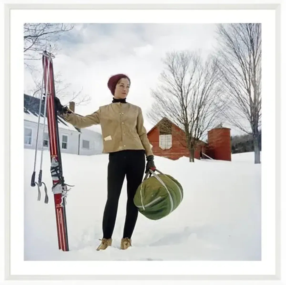 Slim Aarons - Skiing in Stowe - White