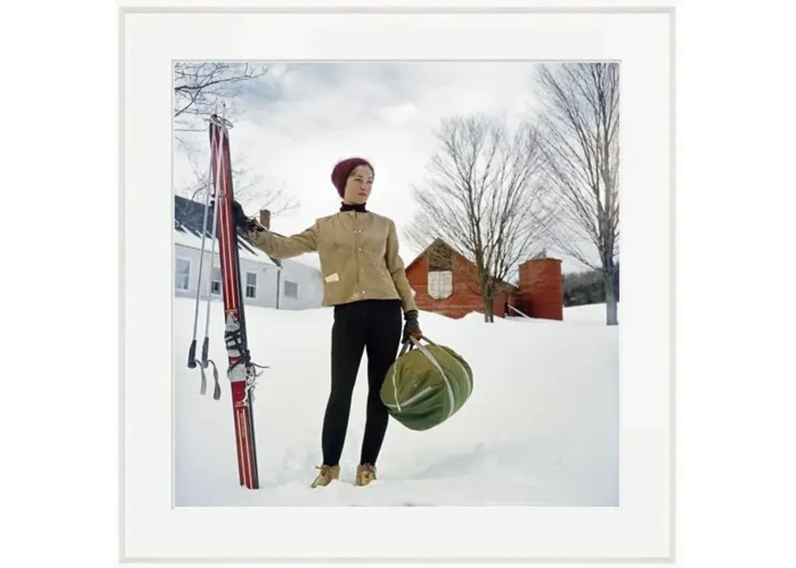 Slim Aarons - Skiing in Stowe - White