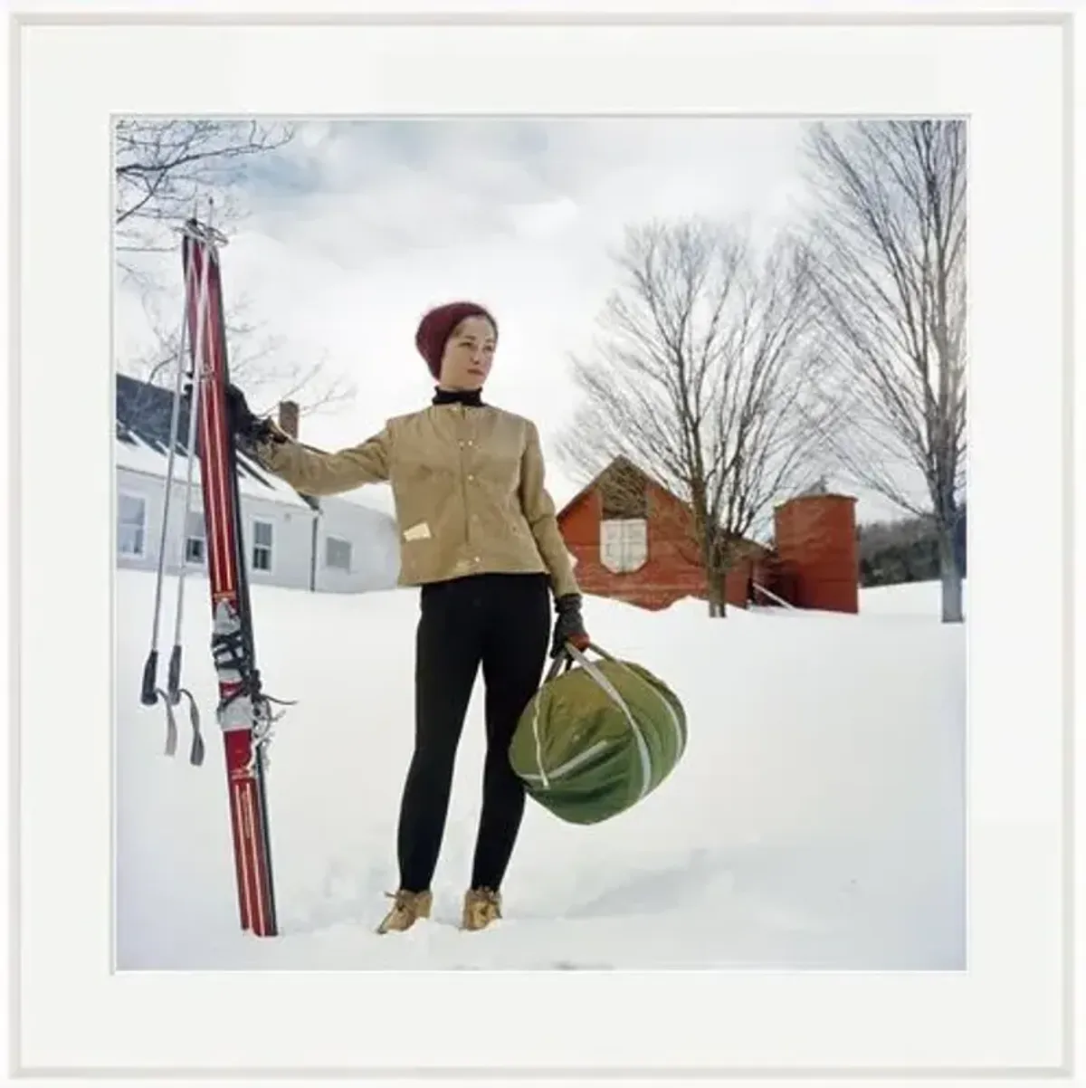 Slim Aarons - Skiing in Stowe - White