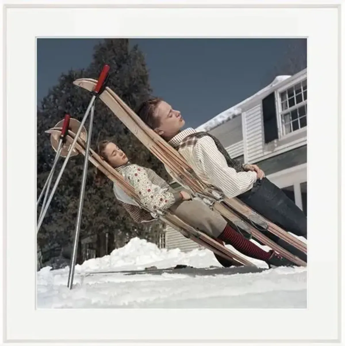 Slim Aarons - Skiing Cranmore Mountain - White