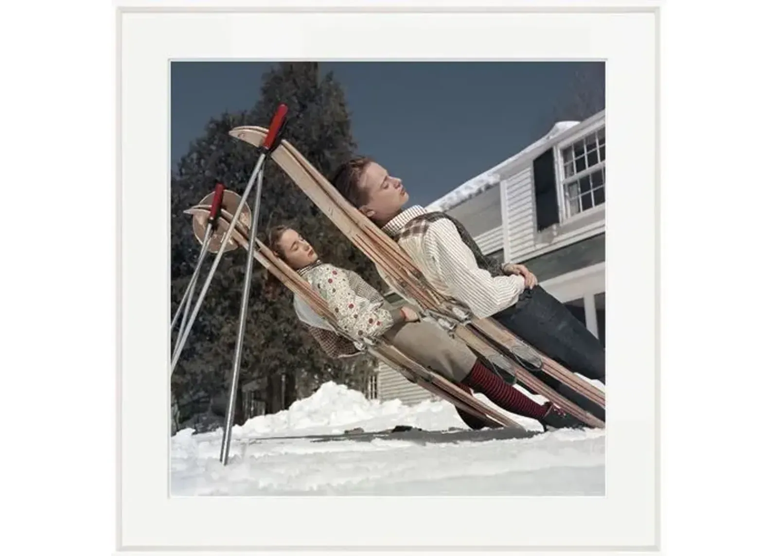 Slim Aarons - Skiing Cranmore Mountain - White