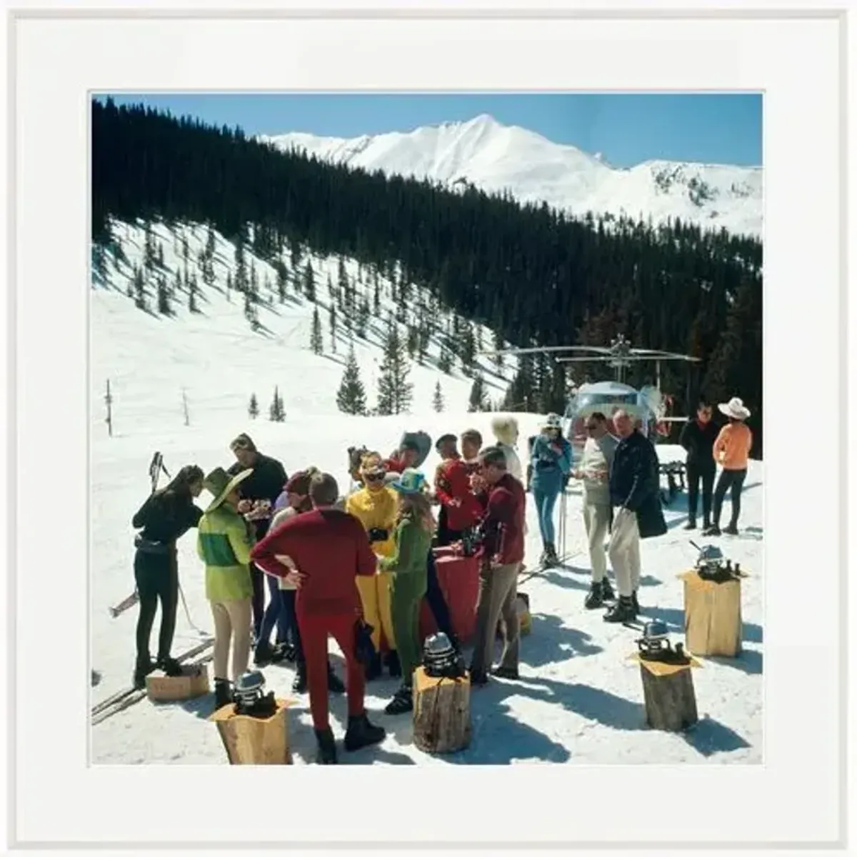 Slim Aarons - Snowmass Picnic - White