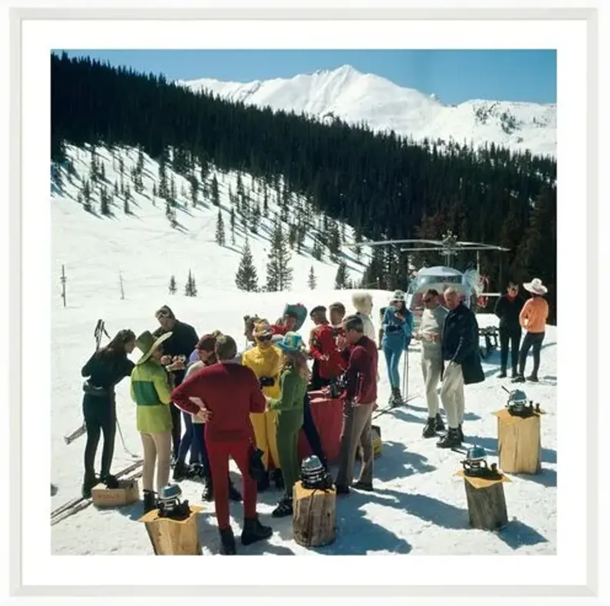 Slim Aarons - Snowmass Picnic - White