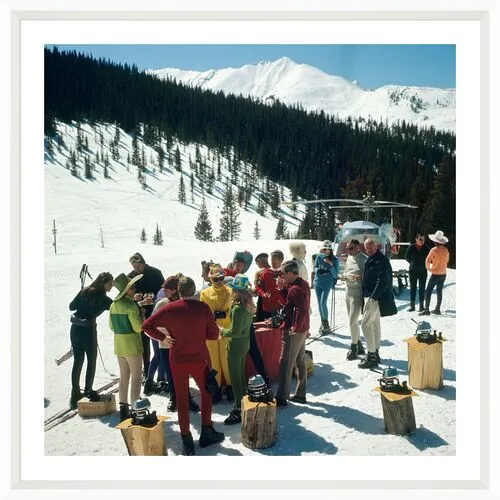 Slim Aarons - Snowmass Picnic - White