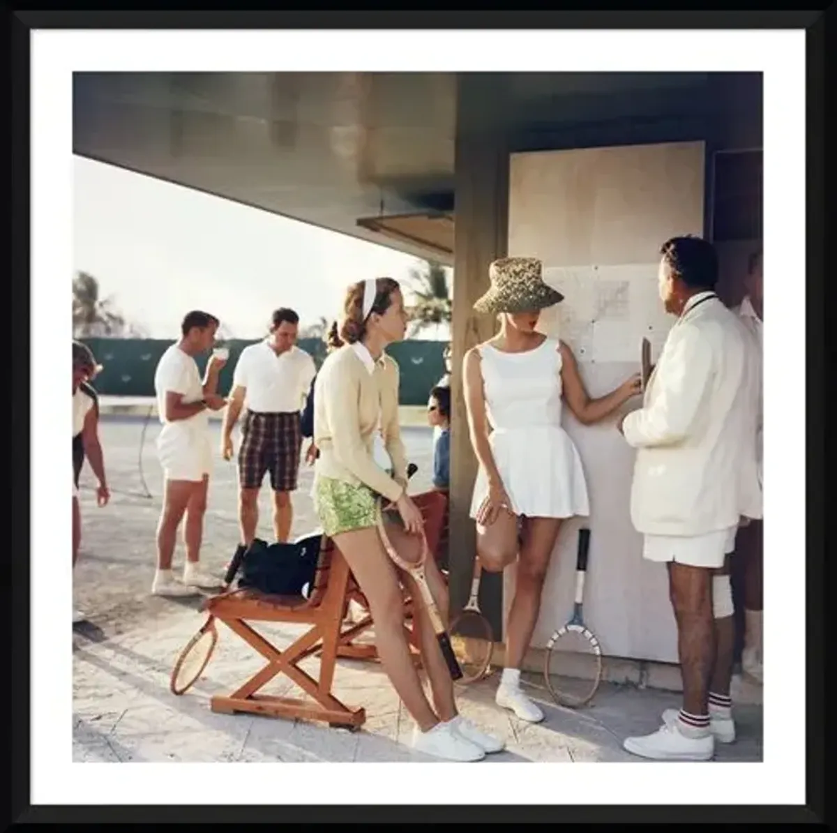 Slim Aarons - Tennis in the Bahamas - Black