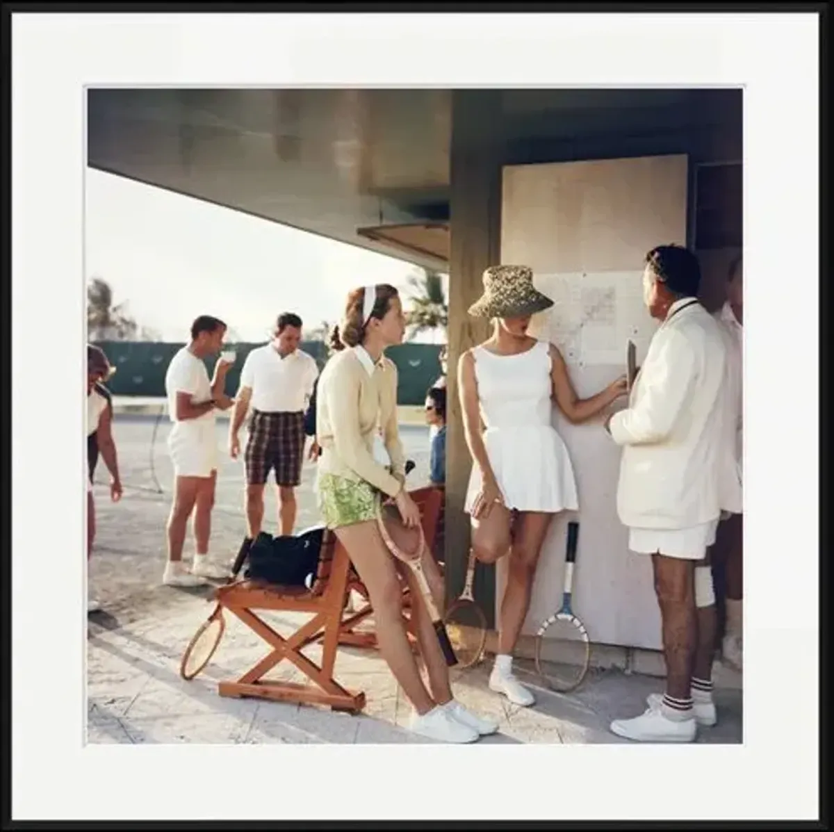 Slim Aarons - Tennis in the Bahamas - Black