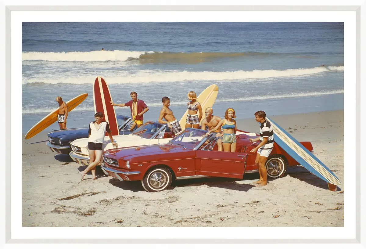 Tom Kelley, Friends with Surfboards in Car
