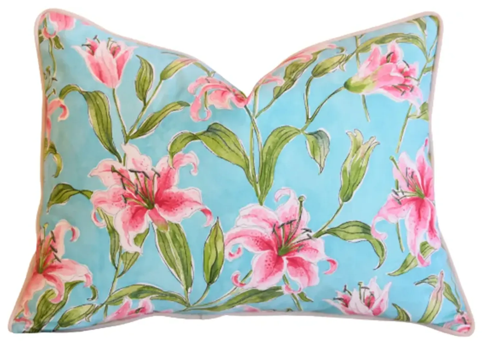 PK Lifestyles Monet's Lily Floral Pillow