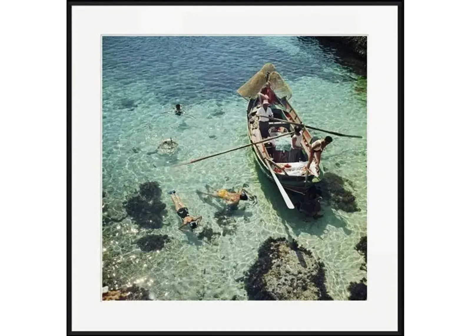 Slim Aarons - Snorkeling in the Shallows I - Black