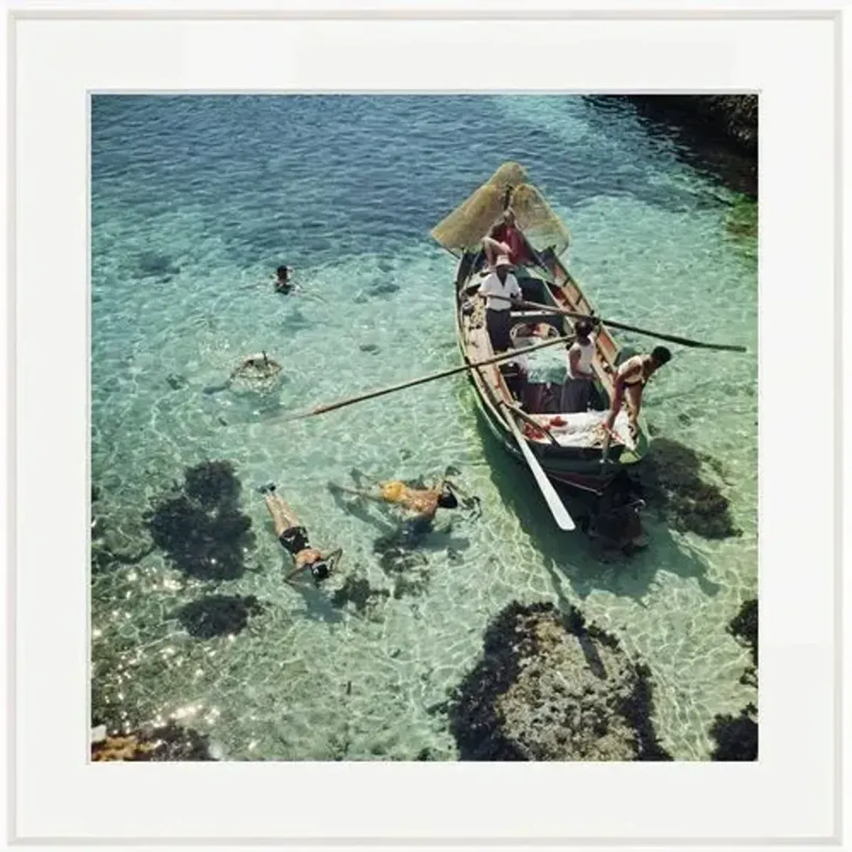 Slim Aarons - Snorkeling in the Shallows I - White