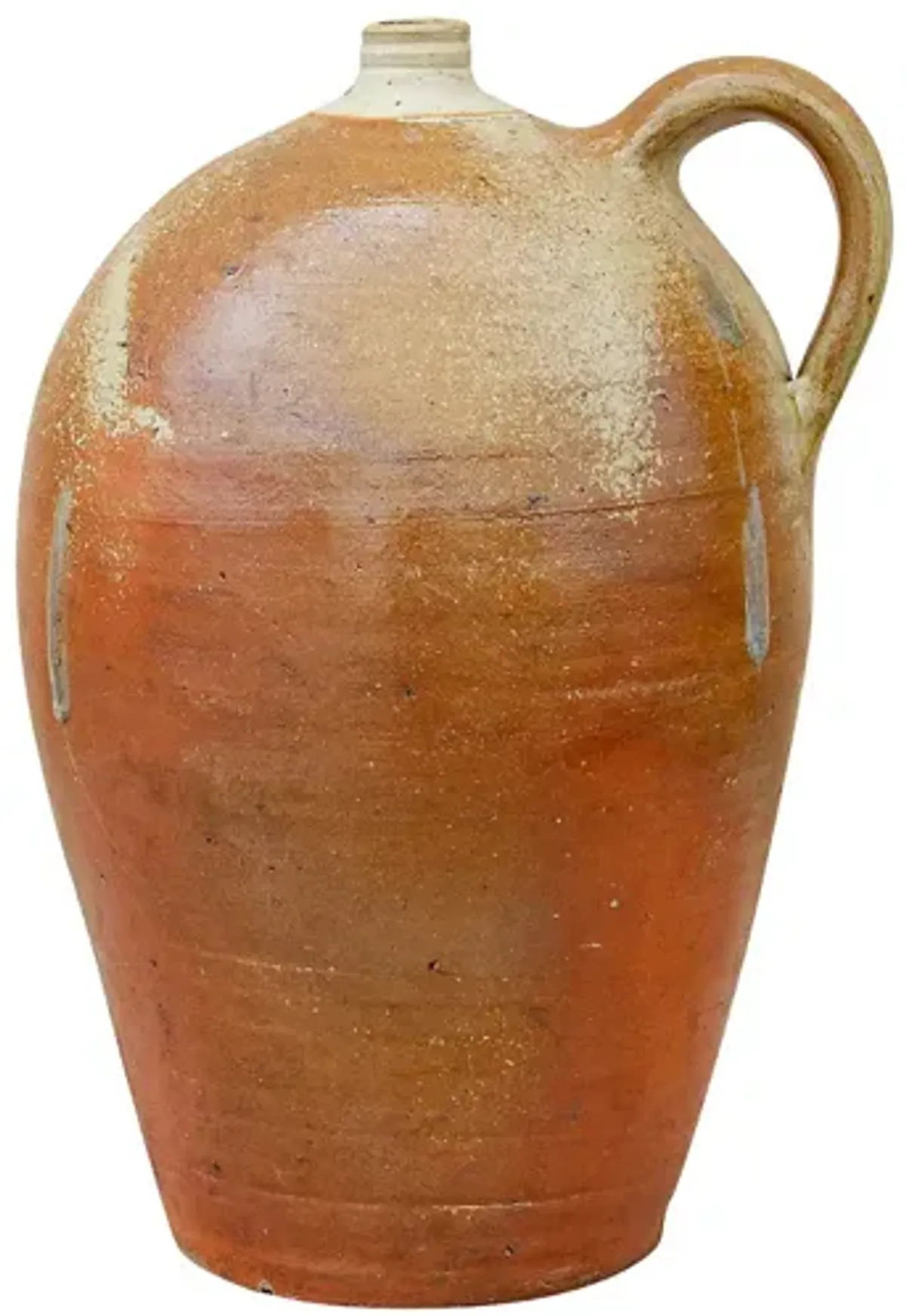 Terracotta Burnished Clay Wine Jug - de-cor - orange