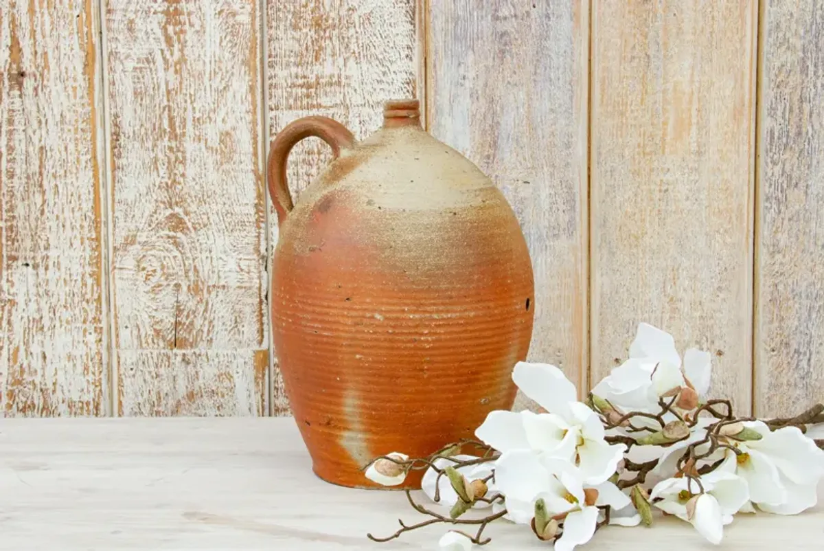 Antique French Amphora Wine Jug - de-cor - Beige