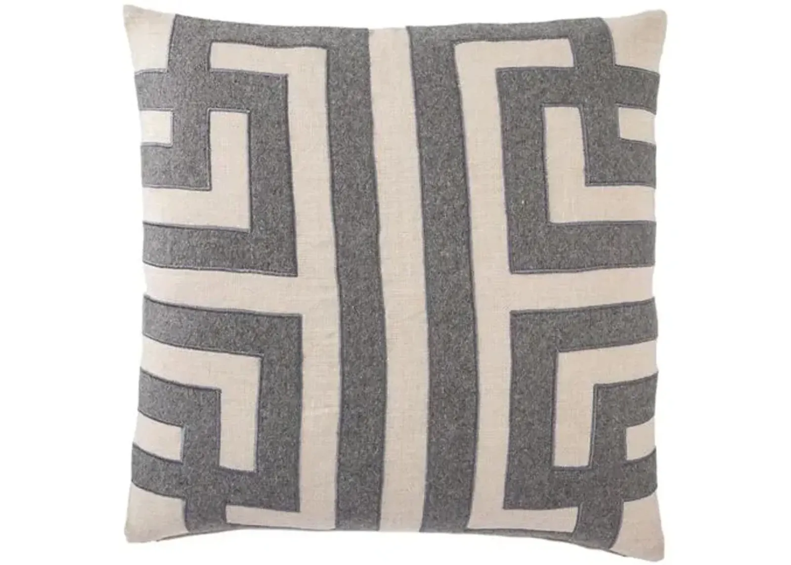 Della 22x22 Pillow - Gray/Silver Linen - Nikki Chu