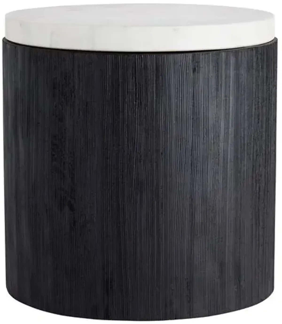 Gregor Side Tables - Black - White - Arteriors