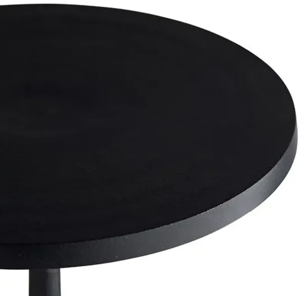 Huntlee Accent Tables - Black - Arteriors - 16Dia x 21.5H in; table top 0.75H in